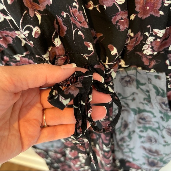 Free People Womens Sheila Floral Jumpsuit Romper Long Sleeve Lightweight Medium‎ - Picture 12 of 16